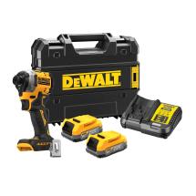 DeWALT DCF850E2T-GB 18V XR Brushless Ultra Compact Impact Driver With 2x Compact Powerstack Batterie