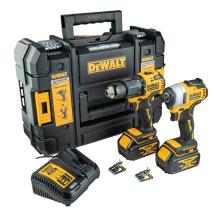 DeWALT DCK2062M2T-GB 18V XR Brushless Compact Twin Pack With 2 x 4Ah Batteries