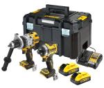 DeWALT DCK2200H2T-GB 18v XR Brushless Combi Drill & Impact Driver Twin Kit 2x 5.0Ah Powerstack Batte DeWALT DCK2200H2T-GB 18v XR Brushless Combi Drill & Impact Driver Twin Kit 2x 5.0Ah Powerstack Batte