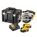 DeWALT DCS391P2-GB 18V XR 165mm Circular Saw With 2 x 5.0Ah Batteries DeWALT DCS391P2-GB 18V XR 165mm Circular Saw With 2 x 5.0Ah Batteries