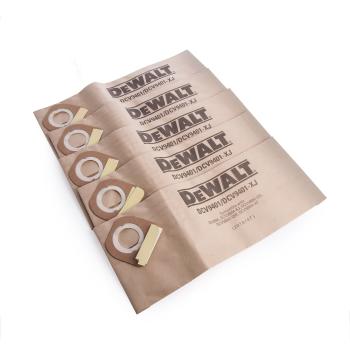 DeWALT DCV9401-XJ Paper Bags For DCV586M Dust Extractor Pack of 5 DeWALT DCV9401-XJ Paper Bags For DCV586M Dust Extractor Pack of 5