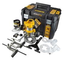 DeWALT DCW604NT 18V 1/4inch Cordless Router (Body)+ Plunge Base & Case