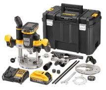 DeWALT DCW620H2-GB 18V XR Brushless 1/2inch Plunge Router With 2x 5.0Ah Powerstack Batteries DeWALT DCW620H2-GB 18V XR Brushless 1/2inch Plunge Router With 2x 5.0Ah Powerstack Batteries