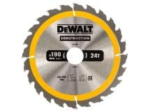 DeWALT DT1945-QZ Construction Circular Saw Blade 190mm x 30mm 40T DeWALT DT1945-QZ Construction Circular Saw Blade 190mm x 30mm 40T