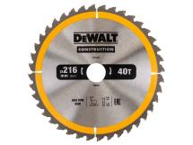 DeWALT DT1953QZ 216 x 30mm 40T Construction Circular Saw Blade