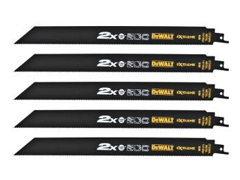 DeWALT DT2409L-QZ 305mm 14/18 TPI Metal Reciprocating Saw Blades Pack Of 5 DeWALT DT2409L-QZ 305mm 14/18 TPI Metal Reciprocating Saw Blades Pack Of 5