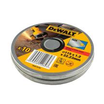 DeWalt DT42335TZ-QZ INOX Metal Cutting Discs 115mm x 1.2mm x 22.23mm 10 Pack
