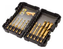 DeWALT DT50050-QZ 10pc Impact TITANIUM Drill Bit Set