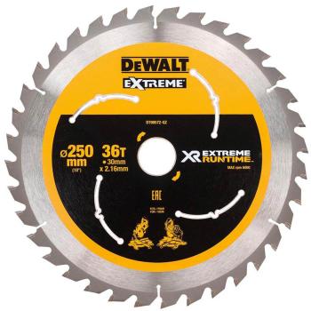 DeWALT DT99572-QZ Xtreme Runtime 250mm x 30mm 36T Circular Saw Blade DeWALT DT99572-QZ Xtreme Runtime 250mm x 30mm 36T Circular Saw Blade