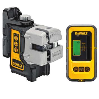 DeWALT DW089K Multi Line Self Levelling Laser With Detector