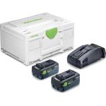 Festool SYS Energy Set With 2x Tabless 8.0Ah Batteries, Charger & Case Festool SYS Energy Set With 2x Tabless 8.0Ah Batteries, Charger & Case
