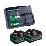 HiKOKI UC36YSL2JAZ 36v T-PWR MULTI VOLT Starter Pack 8.0Ah/4.0Ah Tabless Batteries HiKOKI UC36YSL2JAZ 36v T-PWR MULTI VOLT Starter Pack 8.0Ah/4.0Ah Tabless Batteries