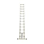 Jefferson JEFLADTEL13S 3.8m Safe Close Telescopic Ladder With Stabilising Base Bar Jefferson JEFLADTEL13S 3.8m Safe Close Telescopic Ladder With Stabilising Base Bar