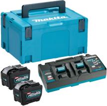 Makita 1910A2-5 40V XGT Power Source Kit With 2x 8.0Ah Batteries & Twin Charger