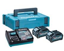 Makita 191K01-6 40Vmax XGT 2 x 4.0Ah Power Source Battery Kit With Charger 240V