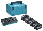 Makita 191U48-0 40Vmax XGT 4 x 5.0Ah Power Source Battery Kit With Twin Charger 240V Makita 191U48-0 40Vmax XGT 4 x 5.0Ah Power Source Battery Kit With Twin Charger 240V