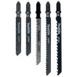 Makita A-86898 Jigsaw Blade Mixed Pack Of 5 Makita A-86898 Jigsaw Blade Mixed Pack Of 5
