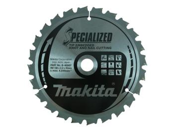 Makita B-40587 190mm x 20mm x 24T Specialized Mitre Saw Blade