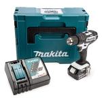 Makita DHP482T1JW 18V LXT White Combi Drill With 1 x 5.0Ah Battery Makita DHP482T1JW 18V LXT White Combi Drill With 1 x 5.0Ah Battery
