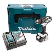 Makita DHP482T1JW 18V LXT White Combi Drill With 1 x 5.0Ah Battery