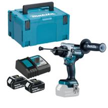 Makita DHP486RTJ 18V LXT Brushless Combi Drill With 2x 5Ah Batteries