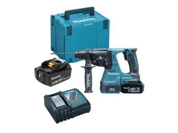 Makita DHR242RTJ 18vV LXT SDS Plus Rotary Hammer Drill With 2x 5Ah Batteries Makita DHR242RTJ 18vV LXT SDS Plus Rotary Hammer Drill With 2x 5Ah Batteries