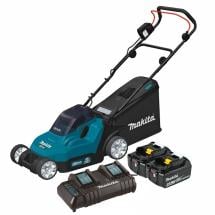 Makita DLM382CT2 Twin 18V LXT 380mm Lawnmower With 2x 5.0Ah Batteries