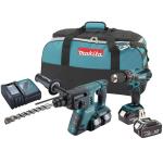 Makita DLX2069MX2 18V Twinpack Combi Drill + SDS Drill Makita DLX2069MX2 18V Twinpack Combi Drill + SDS Drill