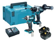 Makita DLX2412TJ 18V LXT Brushless Combi Drill & Impact Driver With 2x 5Ah Batteries Makita DLX2412TJ 18V LXT Brushless Combi Drill & Impact Driver With 2x 5Ah Batteries