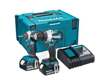 Makita DLX2507TJ 18V LXT Brushless Twin Kit With 2x 5Ah Batteries Makita DLX2507TJ 18V LXT Brushless Twin Kit With 2x 5Ah Batteries