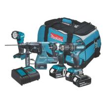 Makita DLX4138TX1 18V LXT 4 Piece Brushless Kit With 3x 5.0Ah Batteries