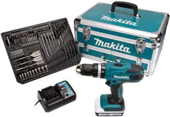 Makita HP457DWX4 18v Combi Drill in Flight Case with 70 Accesories