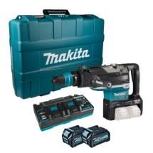 Makita HM002GD203 Twin 40Vmax XGT SDS MAX Demolition Hammer Kit With 2x 2.5Ah Batteries