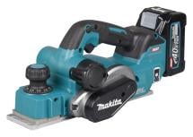 Makita KP001GD201 40Vmax XGT AWS Brushless 82MM Planer With 2x 2.5Ah 40V Battery