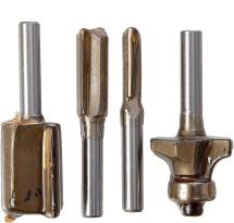 Makita P-24876 1/4inch Shank Router Cutter 4 Piece Set Makita P-24876 1/4inch Shank Router Cutter 4 Piece Set
