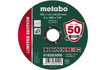 Metabo 125mm x 1.0 x 22.23 Inox Cutting Disc Limited Edition Pack Of 10 Metabo 125mm x 1.0 x 22.23 Inox Cutting Disc Limited Edition Pack Of 10