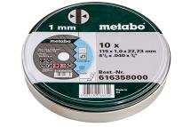 Metabo 616358000 115mm x 1mm x 22,3 Inox Discs Pack of 10 Metabo 616358000 115mm x 1mm x 22,3 Inox Discs Pack of 10
