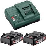 Metabo Basic Set 2x 18V Li-Power CAS 2.0Ah Li-Ion Batteries & SC 30 Charger Metabo Basic Set 2x 18V Li-Power CAS 2.0Ah Li-Ion Batteries & SC 30 Charger