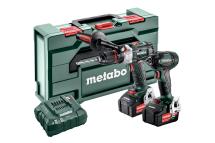 Metabo Combo Set SB 18 LTX BL I Combi Drill & SSD 18 LTX 200 BL Impact Driver 2x 4.0ah Batteries