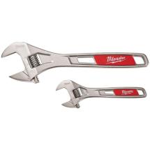Milwaukee 48227400 Adjustable Wrench Twinpack 150mm & 200mm