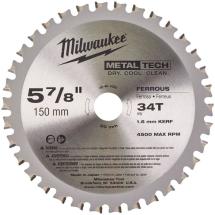 Milwaukee 48404080 Metal Circular Saw Blade 150mm x 20mm x 34T