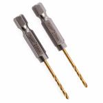 Milwaukee 48894703 Red Hex Shockwave 2mm HSS-TIN Metal Drill Bits 2 Pieces Milwaukee 48894703 Red Hex Shockwave 2mm HSS-TIN Metal Drill Bits 2 Pieces