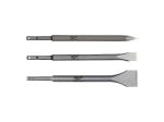 Milwaukee 4932430001 SDS Plus Chisel 3 Piece Set Milwaukee 4932430001 SDS Plus Chisel 3 Piece Set