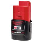 Milwaukee M12B2 2.0Ah Lithium-Ion Battery - Red Milwaukee M12B2 2.0Ah Lithium-Ion Battery - Red