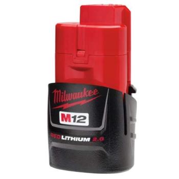 Milwaukee M12B2 2.0Ah Lithium-Ion Battery - Red