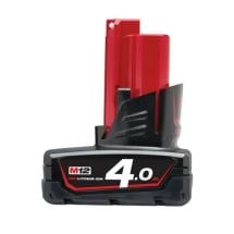 Milwaukee M12B4 M12 4.0Ah RED LITHIUM-ION Battery