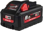 Milwaukee M18HB8 M18 18V 8.0Ah REDLITHIUM-ION High Output Battery Milwaukee M18HB8 M18 18V 8.0Ah REDLITHIUM-ION High Output Battery
