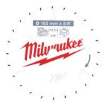 Milwaukee 4932471311 165mm x 15.87mm x 24T ATB Circular Saw Blade Milwaukee 4932471311 165mm x 15.87mm x 24T ATB Circular Saw Blade