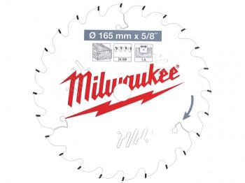 Milwaukee 4932471931 165x20mm 24t Circular Saw Blade