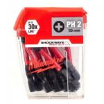 Milwaukee 4932472048 SHOCKWAVE PH2 50mm Screwdriver Bits 10pc Milwaukee 4932472048 SHOCKWAVE PH2 50mm Screwdriver Bits 10pc